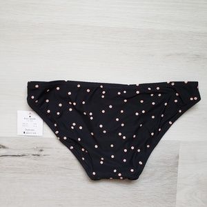 Kate Spade Bikini Bottom Pink Polka Dots Black XS